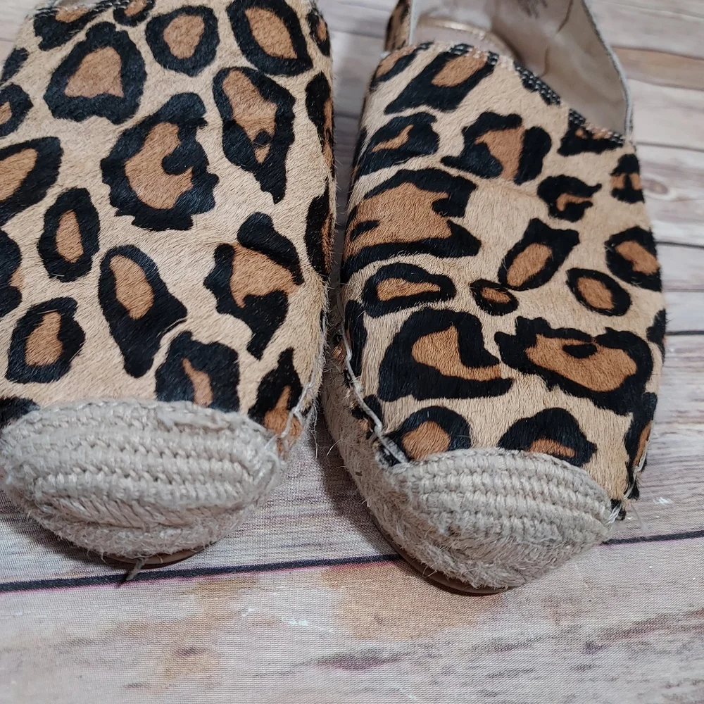 Sam Edelman Khloe calf hair leopard espadrilles 8.5